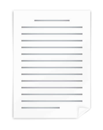 Paper noteのイラスト素材