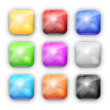 Square buttonsのイラスト素材