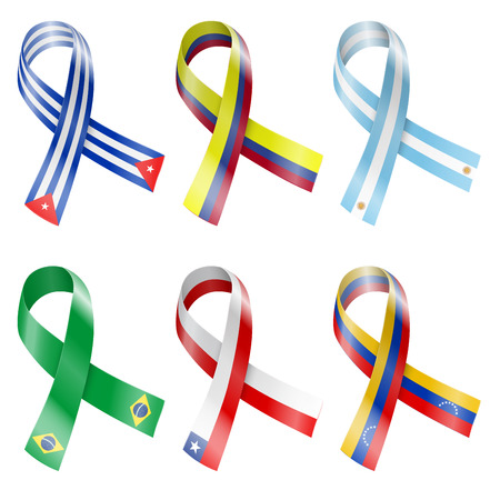 Flag Ribbonのイラスト素材