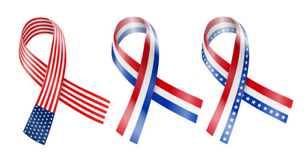 Flag Ribbonのイラスト素材