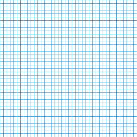 Technical 5mm step blue grid. Square cell seamless pattern vector backgroundのイラスト素材