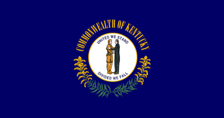 Kentucky USA State Flagのイラスト素材