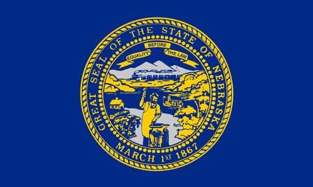 Nebraska USA State Flagのイラスト素材