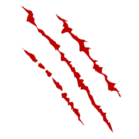 Animal or Monsters Claw Scratches Marks Vector EPS8 Illustrationのイラスト素材