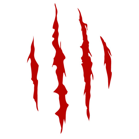 Scratches of Animal or Monsters Claw Vector Illustrationのイラスト素材