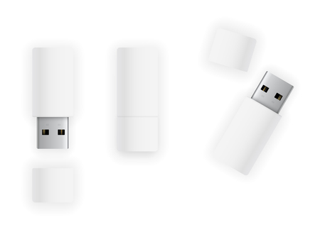 USB stick flash driveのイラスト素材