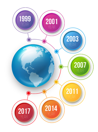 Infographics with steps or optionsのイラスト素材