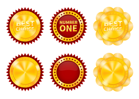 Gold medal illustrationのイラスト素材