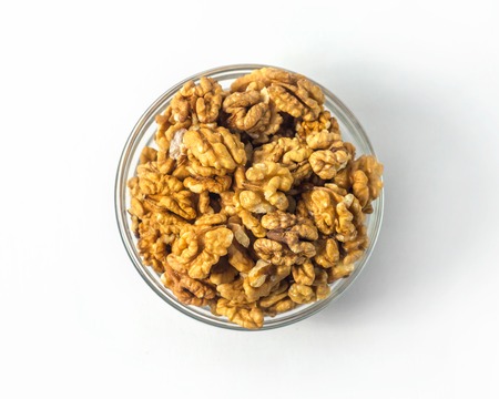 Circassian walnut in bowlの写真素材