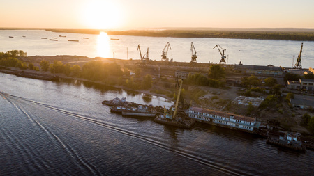 City River portの写真素材