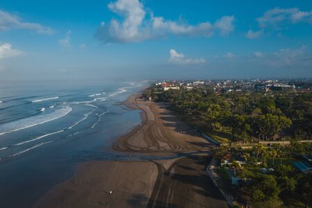 Bali beach nightの写真素材