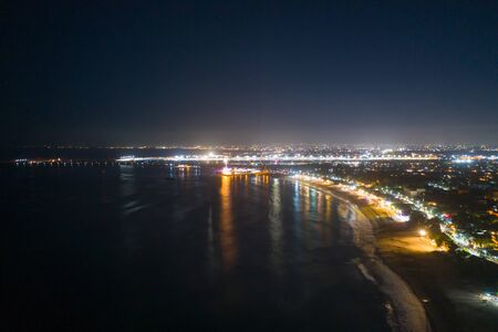 Bali beach nightの写真素材