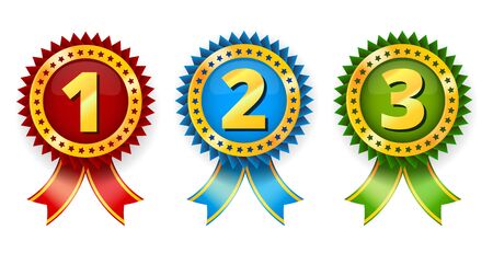 Gold medal illustrationのイラスト素材