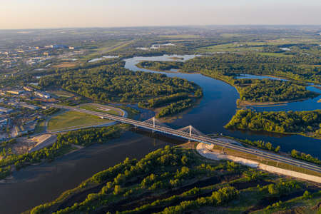 Road night aerial