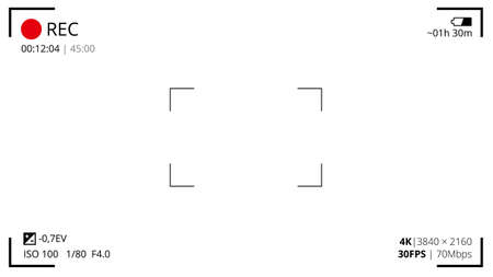 Video camera viewportのイラスト素材