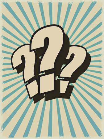 Question surprise backgroundのイラスト素材