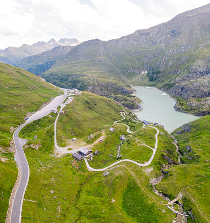 High Alpine Roadの写真素材