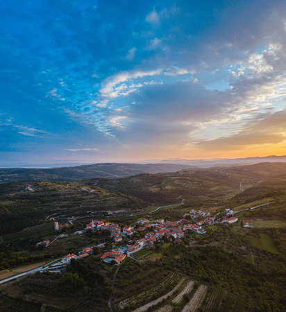 European village morningの写真素材