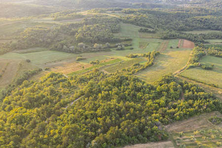 European aerial landscapeの写真素材