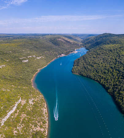 Sea channel aerialの写真素材