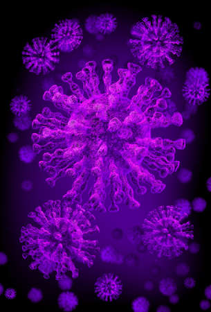 virus microworld of human conceptの写真素材