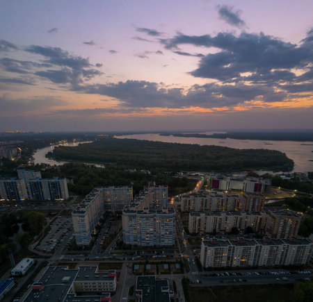 Aerial city view