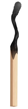 Match stick burnedのイラスト素材