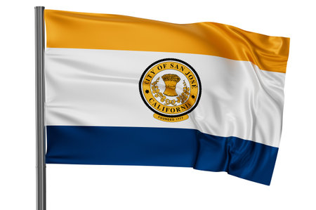 US city flagの写真素材