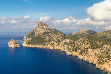 Sea landscape at the cape Formentor, Majorca, Balearic Islands, Spainの写真素材