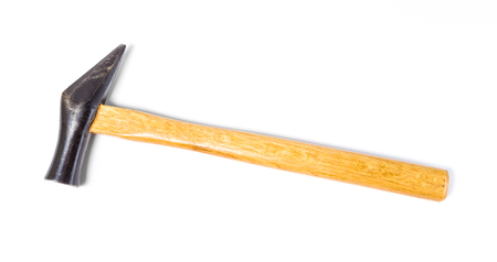 Hammer isolated on a white backgroundの写真素材