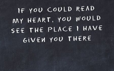 Black chalkboard with handwritten wise motivational quote .の写真素材