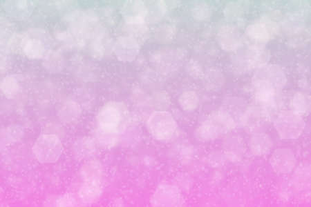 pink abstract defocused background with hexagon shape bokeh spots