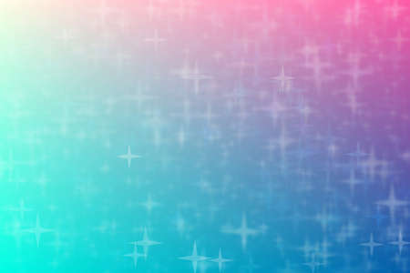 Bright abstract background with star shaped bokeh and color transitions