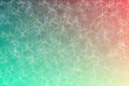 beige to green abstract defocused background with star shape bokeh spotsの写真素材