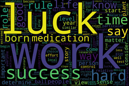 Word cloud of work concept on black background.の写真素材