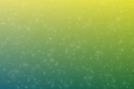 yellow-green and green abstract defocused background, star shape bokeh pattern.