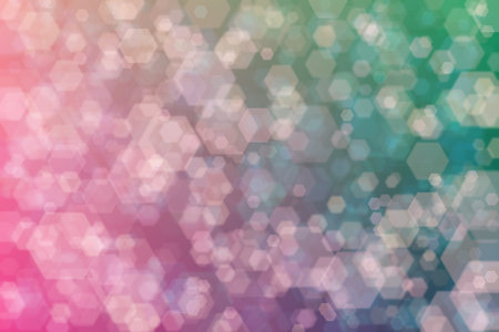 Beautiful harmonic mysterious background with dark blue and green and pink colored bokeh.