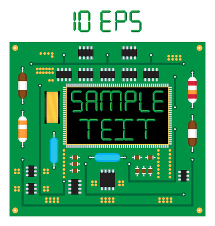 board capacitor card chip circuit closeup communication component computer computing conductor connection current data detail device digital diode electronic engineering equipment hardware high industry information internet line macro manufacturing micro のイラスト素材