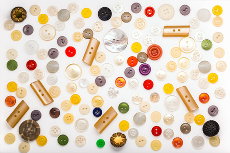Set of different buttons  on a white background.の写真素材