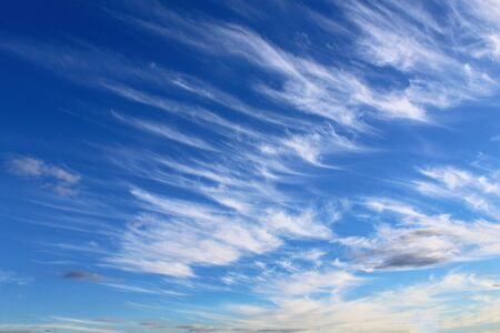 Beautiful sky in windy weather, symbolic creative backgroundの写真素材