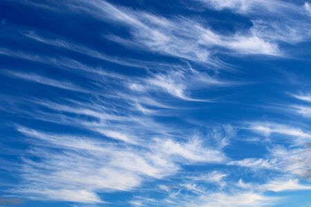 Beautiful sky in windy weather, symbolic creative backgroundの写真素材