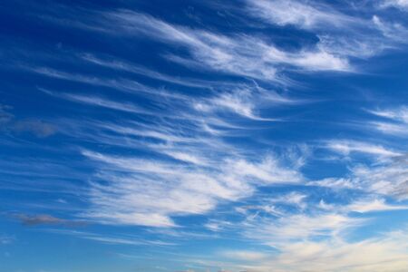 Beautiful sky in windy weather, symbolic creative backgroundの写真素材