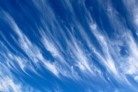 Beautiful sky in windy weather, symbolic creative backgroundの写真素材