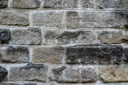 Stone wall of large blocks, symbolic creative backgroundの写真素材