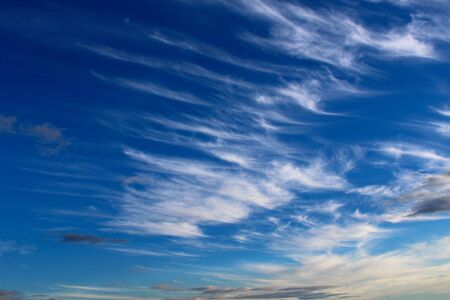 Beautiful sky in windy weather, symbolic creative backgroundの写真素材