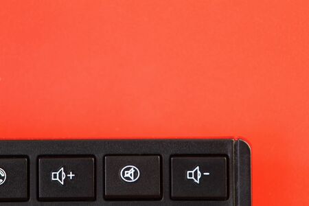 The buttons are louder and quieter on the keyboard with copy space for text. Night Silence Concept