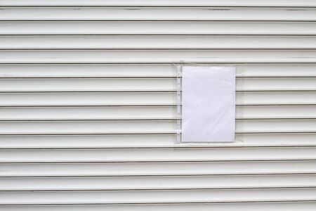 A4 white sheet in a file with space for informational text