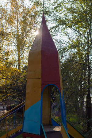 Design  rocket in the playground.の写真素材