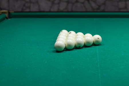 Abstract background of Russian billiards with selective focusの写真素材