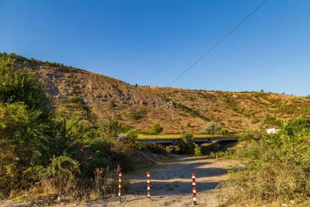Hilly landscape of eastern Europe. Popular places for travel. Moldova Old Orhei. Backgroundの写真素材